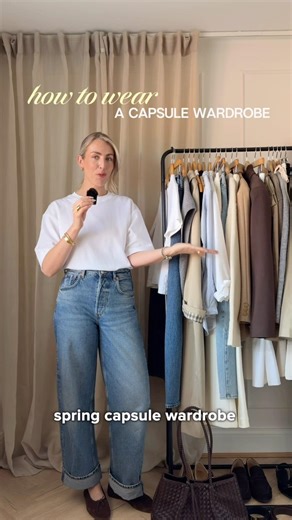 How to wear a capsule wardrobe 📌🤍👏🏻 just follow these 3 formulas! #capsulewardrobe #stylingtips