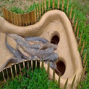 technology hole fish trap Amazing Easy fish trap fish trap system | Fishing-Cooking-Primitive