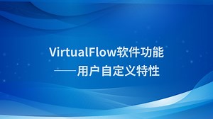 【积鼎】流体仿真软件VirtualFlow—用户自定义特性