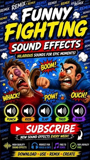 Funny Fighting Sound Effects | Cartoon Punches, Slaps & Bonks