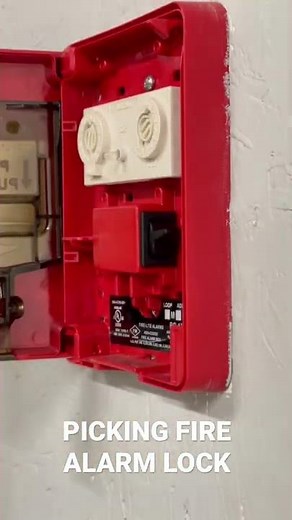 Picking fire alarm lock fire lite BG-12LX