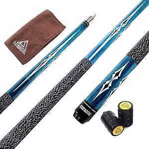 CUESOUL 58 Inch 19oz/20oz Maple Billiard Stick Pool Cue Set 11.5mm/13mm Tip[Weight Adjustable]