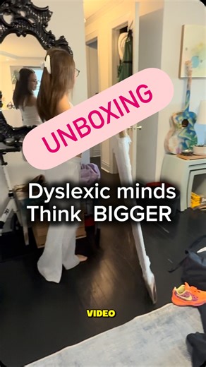 Ayla & Sara White on Instagram: "🧠 🌟 One (of many) dyslexic strengths is BIG PICTURE thinking. While dyslexia’s classified as a language based learning disability, I see it not as a disability, but as Ayla’s super-ability. Her ability to dream big and think outside the box is unmatched. She’s got that creative, entrepreneurial spark that can’t be taught 💫 #dyslexia #dyslexicthinking #neurodivergent #dyslexic #podcast #unboxing"