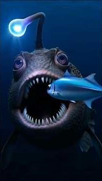 Football Fish 🐟 Scary Deep Sea Predator | Anglerfish Fact