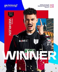 Pascal Wehrlein wint de eerste E-prix van 2024 in Mexico, Nyck de Vries P15, Robin Frijns valt uit   Uitslag