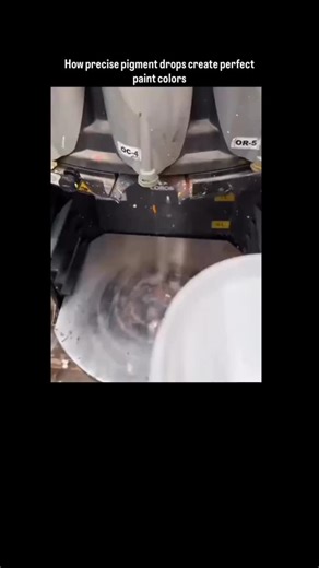 Cosmic.Know on Instagram: "Perfect paint colors are created through the precise control of tiny pigment drops blended in exact measurements to achieve consistent shades every time. In modern paint manufacturing, highly calibrated machines dispense microscopic amounts of different pigments into a base paint, with each drop influencing the final hue, brightness, and tone. Advanced color-matching systems analyze target colors digitally and calculate the exact pigment ratios needed, ensuring accurac