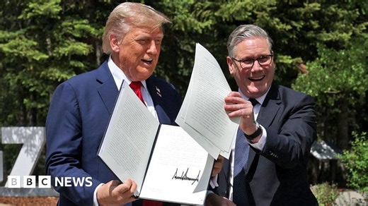 Trump signs order confirming parts of UK-US tariff deal