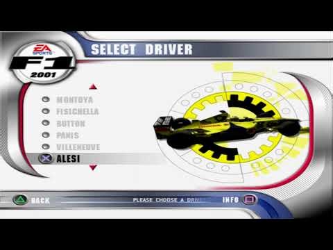 F1 2001 PS2 All cars, teams and drivers