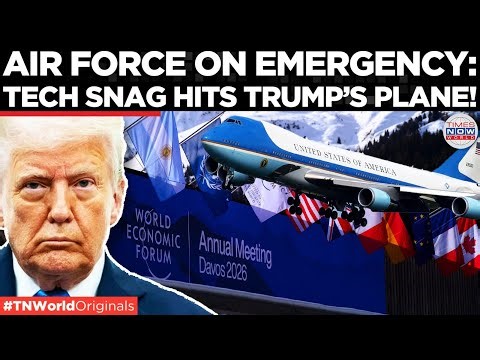 AIR FORCE ONE: Trump Returns To US, AF1 Faces Tech Issue Enroute DAVOS