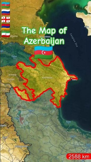 All countries Map, map of Azerbaijan #foryou #map #fyp #azerbaijan #shorts #viralvideo #viral