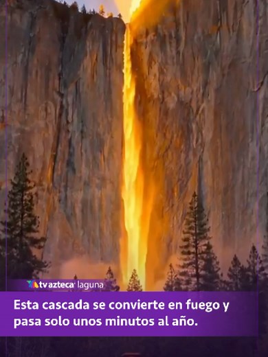 Pareciera que la montaña está escupiendo lava, pero es pura magia de la naturaleza. 🌋 Este espectáculo en Yosemite ocurre solo unos minutos al año cuando la luz del atardecer ilumina el agua. ¿Con quién irías a verlo? ✨ #Yosemite #CascadaDeFuego #NaturalezaIncreible #LugaresMagicos #ViajesTiktok