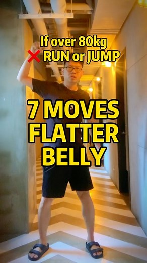 11K views · 5.7K reactions | Instead of doing 4 moves , why not do 7 moves for flatter belly? Note: exercise is just 20% of your weightloss journey, please take care of your 80% nutrition too, and of course your gut health. P/S: if you wanna lose <5kg in 21 days sustainably and healthily? SLIDE US A DM! #f90fitness #overweight #overweightproblems #weightlossexercise #fatlossexercises #fitnesskl #fitmalaysia #klfitness | Daniel QiRen | Facebook