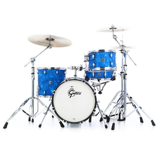 Gretsch Drums Catalina Club 4-piece Shell Pack - Blue Satin Flame