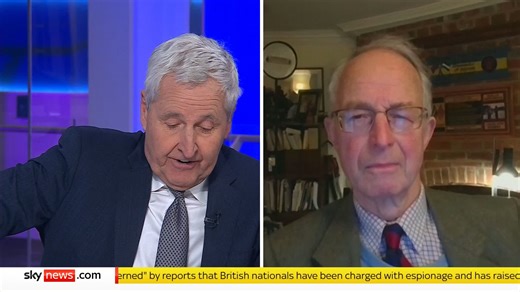 "The army is just not big enough to do it" Former Chief of the Defence Staff Lord Richards says 'there are all sort of risks' in sending British peacekeepers to Ukraine if a peace deal is struck between them and Russia. https://trib.al/Rx0iR33 📺 Sky 501 and YouTube | Sky News