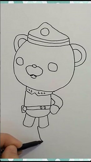 How to Draw Captain Barnacles from Octonauts Learn to Draw #shorts #viral #drawing #fyp #new