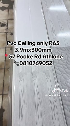 PVC Ceiling Special - Only R65 Each at Honest Hardware