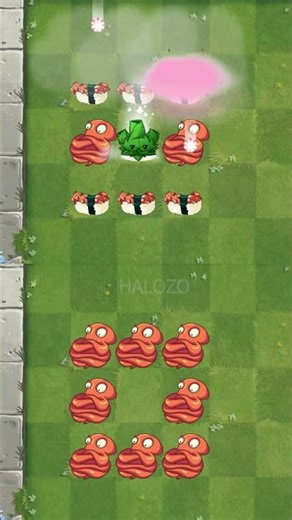 PvZ 2 - Eight Cell Attack - Arma Mint Vs Spear Mint Vs 8 Octopus Zombies #shorts #games #pvz2