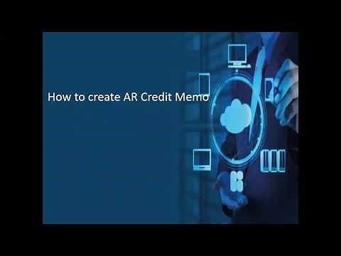 How to Create and Apply AR Credit Memo