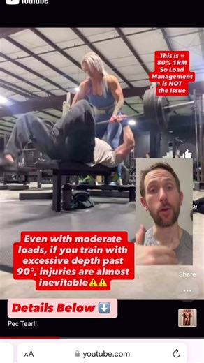 Why Pec Tears on BENCH PRESS Occur Below 90 Degrees