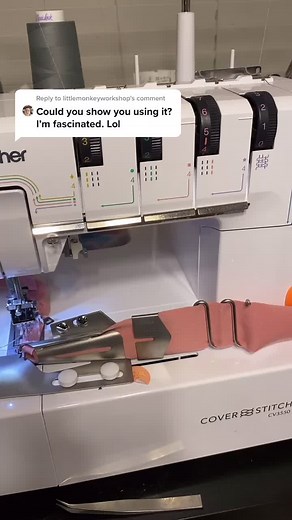 Brother CV3550 Coverstitch Binding Attachment Sewing Tutorial