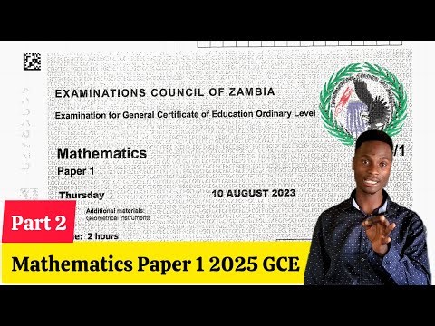 Mathematics Paper 1 2025 GCE | Q14 – Q23 Fully Explained 👍👏 | Step-by-Step Solutions