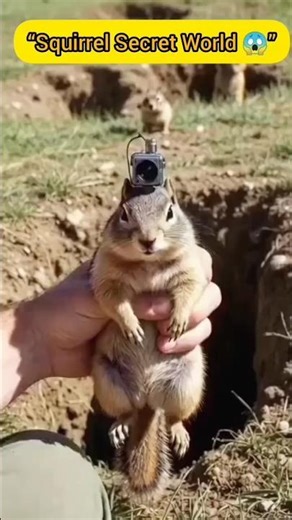 Squirrel Hidden Tunnel Exploration | Secret Underground World Caught on Camera 😱🐿️