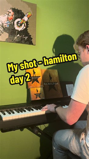 I did in fact not throw away my shot. This is day 2 of learning my shot from @Hamilton @Hamilton West End #hamilton #myshot #hamiltonwestend #linminuelmiranda #throwawaymyshot
