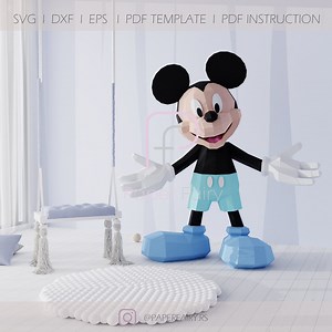 Low Poly Toy 3d Papercraft Sculpture, Doll 3D Paper Model - Etsy