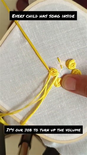 Easy and beautiful needle work beginners/3D embroidery|easy border design#shorts#embroidery​​