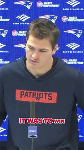 "It's as simple as go win the division" 🔥 #drakemaye #patriots #nfl #shorts