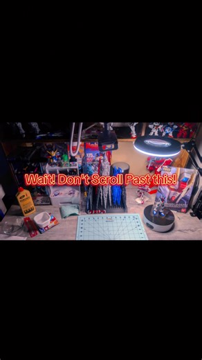 I love seeing everyone's setup for building Gunpla/models. Drop yours in the comments I need some inspiration for changing mine up. 👀 #gundamcommunity #gundam #gunpla #gundamtiktok #models