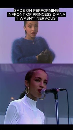 SADE ADU WASN'T Scared Of Performing Infront Of Princess Diana #shorts