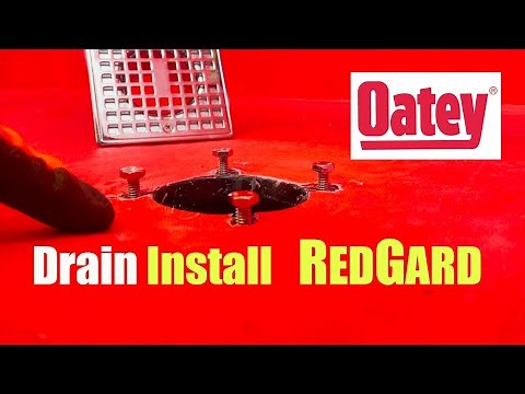 Oatey Shower Drain Installation w/ RedGard Waterproof Membrane // DIY for $25!