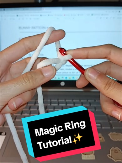 ✨️Magic Ring Tutorial✨️ #crochet #magicring #crochetplushie #crochetartist #crochetersoftiktok