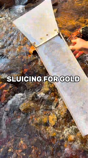 Miniprospector on Instagram: "Sluicing for gold #gold #goldmining #goldprospecting #goldrush #goldpanning"