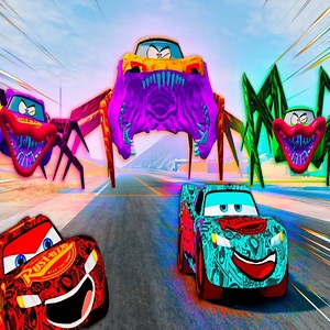 56K views · 841 reactions | Lightning McQueen's Epic Escape from Monster Spiders! Compilation of Insane Adventures! BeamNG.Drive | Beamng Game | Facebook