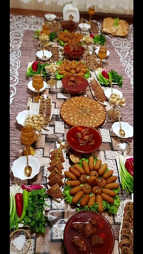 Lavish Dining Table Presentation with Diverse Dishes