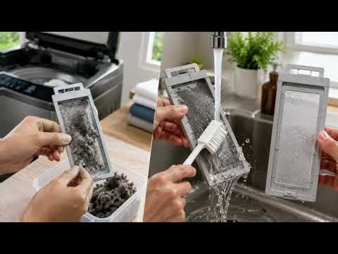 � How to Clean a Washing Machine Lint Filter 🧼 | Easy Maintenance Tips