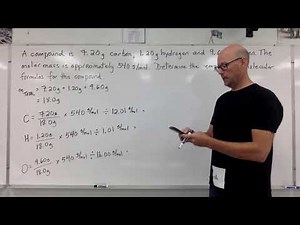 Deriving Formulas from Masses Example