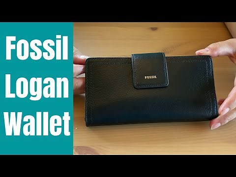 Fossil Women's Logan Leather RFID-Blocking Tab Clutch Wallet