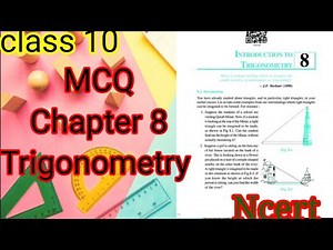 MCQ Chapter 8 class 10 Trigonometry | MCQ sums with solutions | cbse class 10