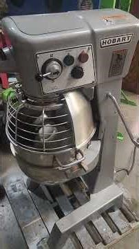 Hobart D-300 mixing around 15 lbs of stiff dough