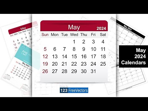 May 2024 Calendar | 123FreeVectors
