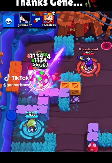 Gene Pulled him 🥀 #brawlstars | Brawl Stars