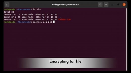 Cryptography using Openssl