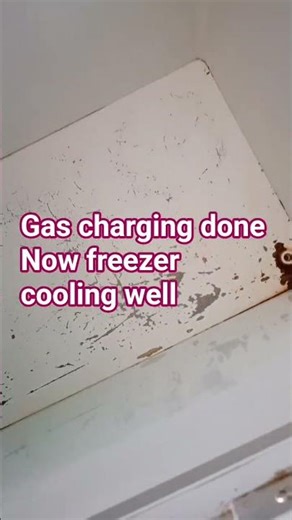 Gas charging done, Now deep freezer cooling we'll #gascharging #watercolor #waterchillingplant