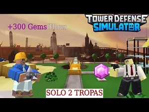 Como farmear gemas AFK en tds (SOLO DOS TROPAS)