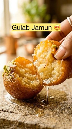 Gulab Jamun Recipe 🔥 | Melt-in-Mouth Sweet #foodshorts #food