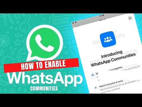 How to enable & use Whatsapp communities