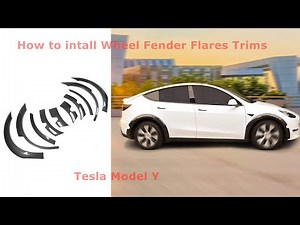 How to intall Wheel Fender Flares Trims on Tesla Model Y